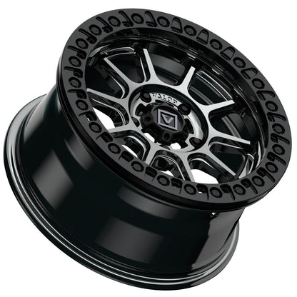 15x7 Valor Offroad V18 Hyper Black UTV BEADLOCK Wheel 5x4.5 (30mm)