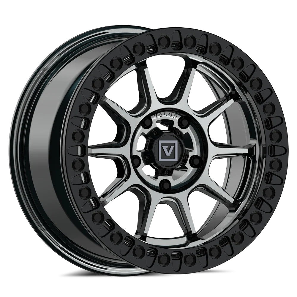 15x7 Valor Offroad V18 Hyper Black UTV BEADLOCK Wheel 5x4.5 (30mm)