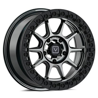 15x7 Valor Offroad V18 Hyper Black UTV BEADLOCK Wheel 5x4.5 (30mm)