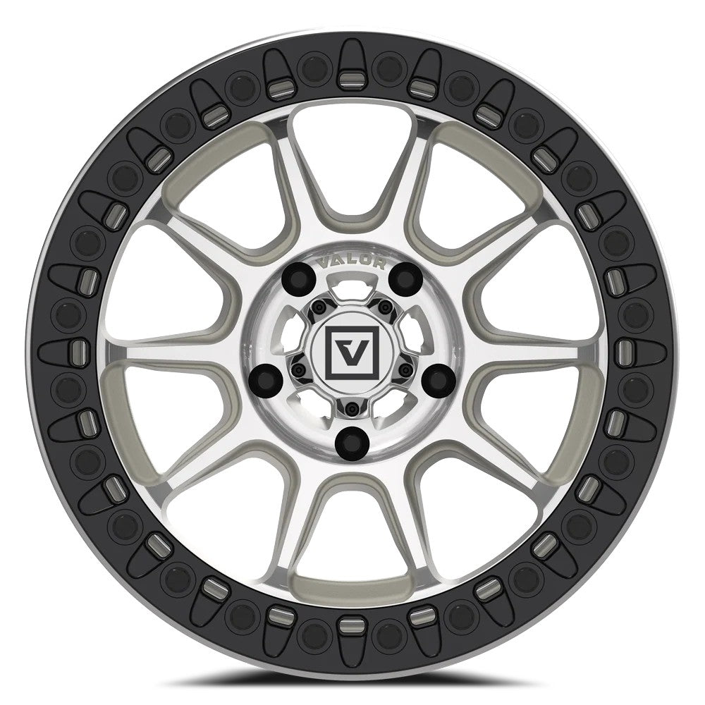 15x7 Valor Offroad V18 Raw Machined UTV BEADLOCK Wheel 5x4.5 (30mm)