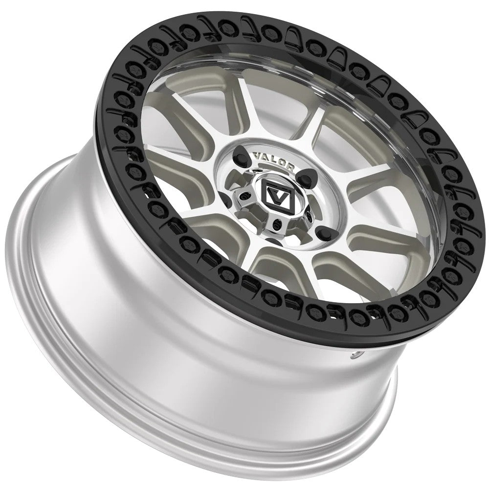 15x7 Valor Offroad V18 Raw Machined UTV BEADLOCK Wheel 5x4.5 (30mm)