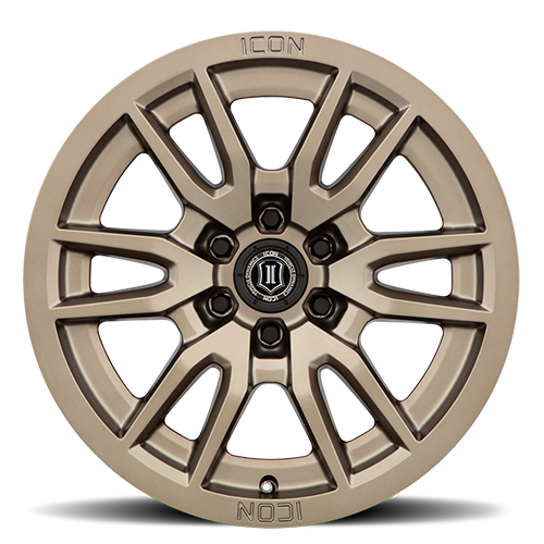 17x8.5 Icon Alloys Vector 6 Bronze Wheel 6x5.5 (0mm)