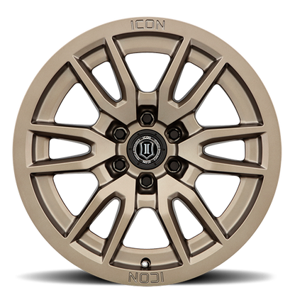 17x8.5 Icon Alloys Vector 6 Bronze Wheel 6x5.5 (0mm)