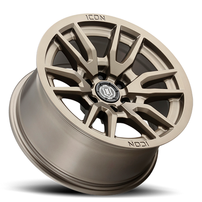17x8.5 Icon Alloys Vector 6 Bronze Wheel 6x5.5 (0mm)