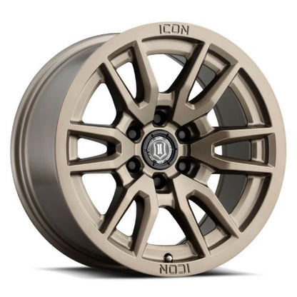 17x8.5 Icon Alloys Vector 6 Bronze Wheel 6x5.5 (0mm)