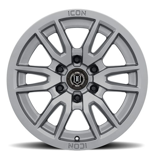 17x8.5 Icon Alloys Vector 6 Titanium Wheel 6x120 (0mm)