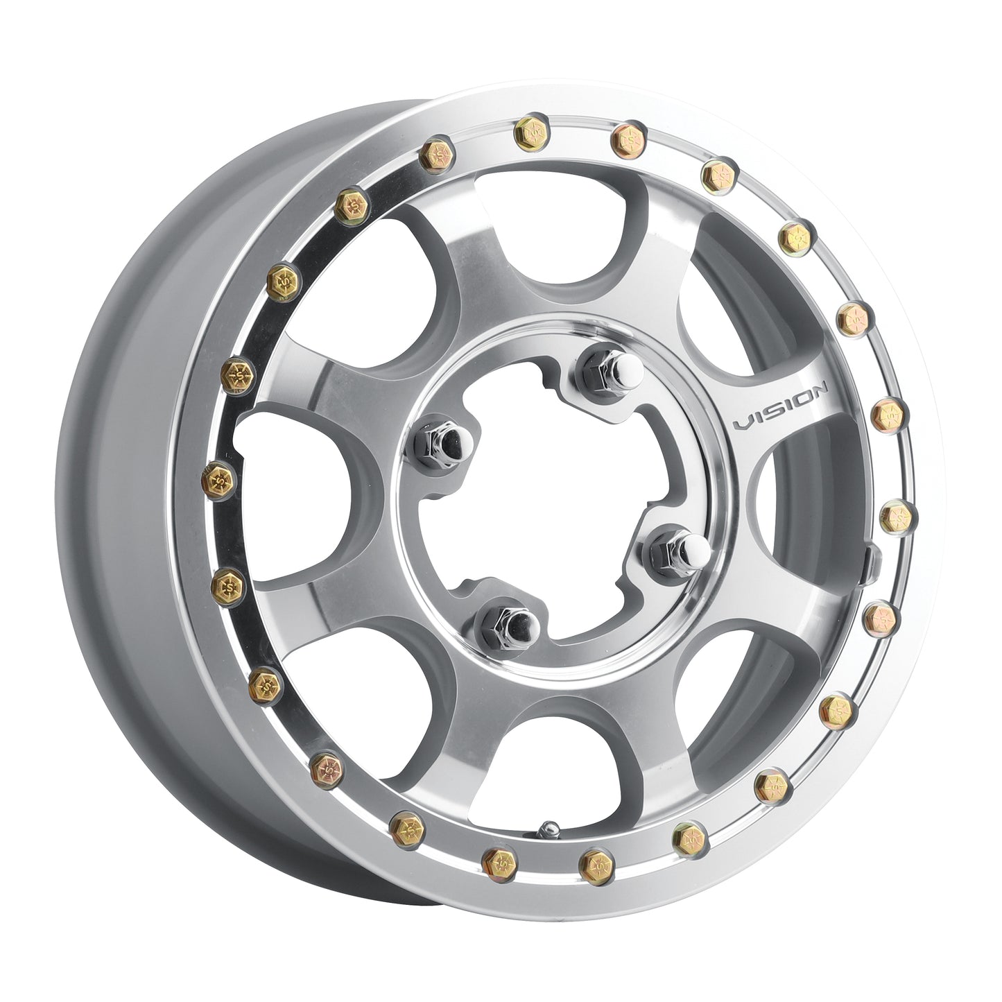 15x7 Vision 351BL Flow As-Cast Machined UTV BEADLOCK Wheel 4x156 (4.4mm)