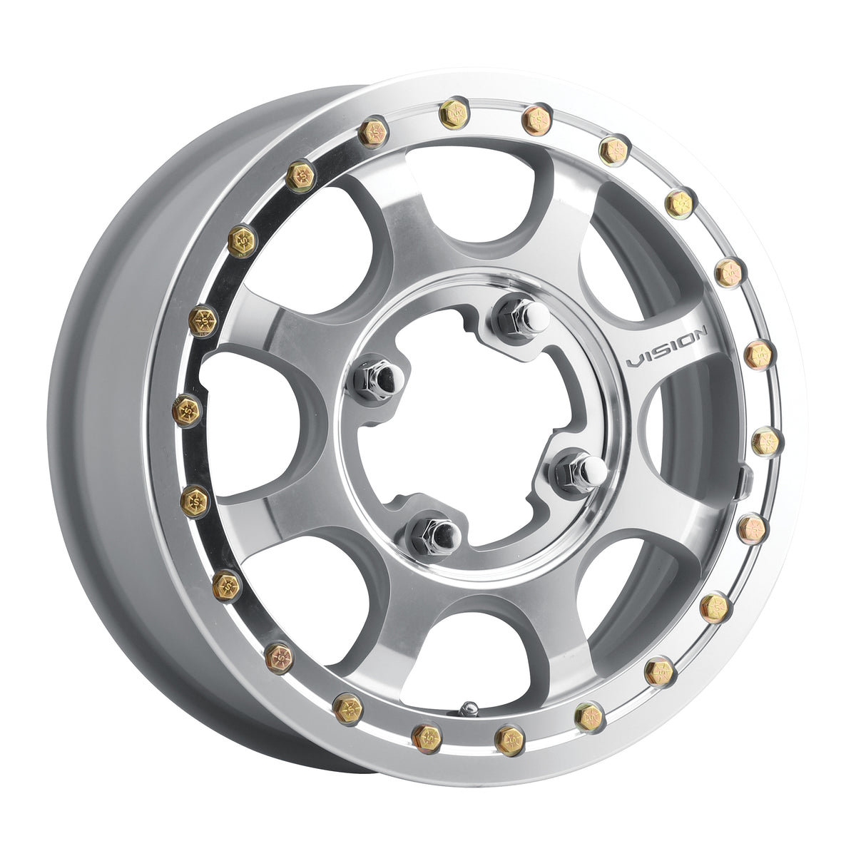15x6 Vision 351BL Flow As-Cast Machined UTV BEADLOCK Wheel 5x4.5 (50.6mm)