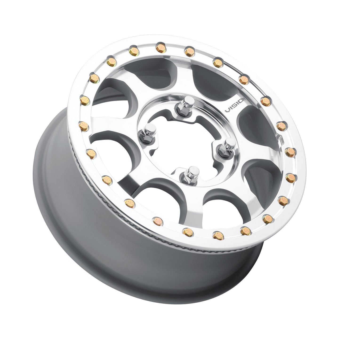 15x6 Vision 351 Flow Machined UTV BEADLOCK Wheel 4x137 (50.6mm)