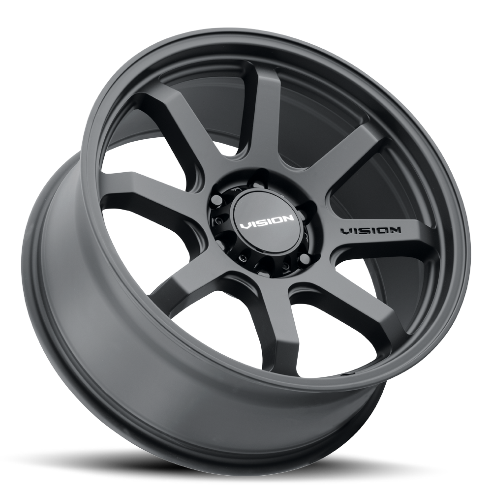 18x9 Vision 351 Flow Satin Black Wheel 6x5.5 (18mm)