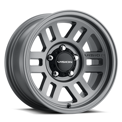 17x9 Vision 355 Manx 2 Overland Satin Grey Wheel 5x5 (-12mm)