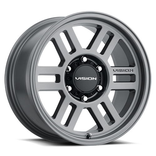 17x9 Vision 355 Manx 2 Overland Satin Grey Wheel 6x5.5 (-12mm)