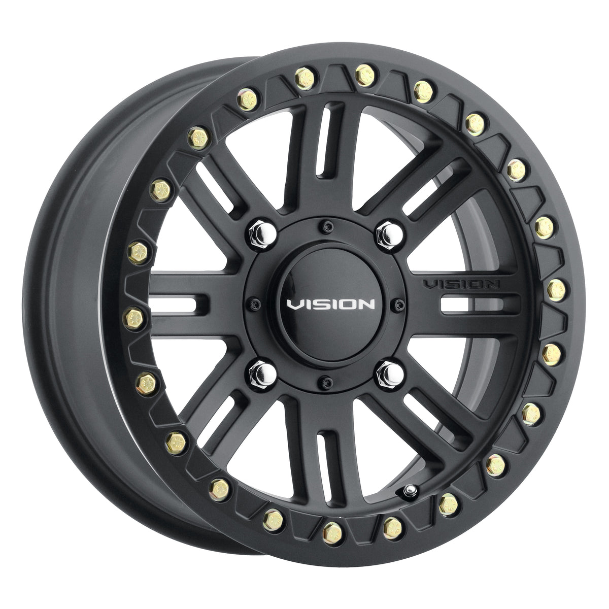 15x7 Vision 356 Manx 2 Satin Black UTV BEADLOCK Wheel 4x156 (13mm)