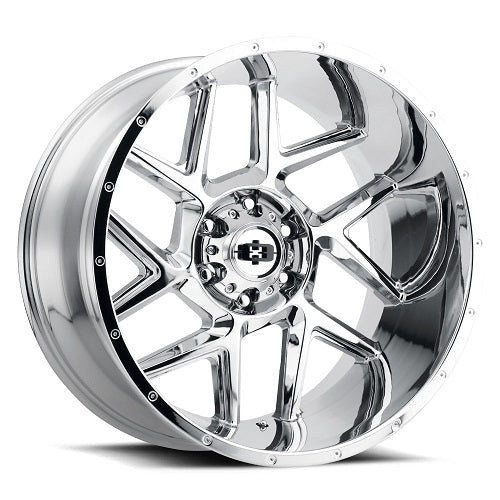 22x12 Vision Off-Road 360 Sliver Chrome Wheel 8x6.5 (-51mm)