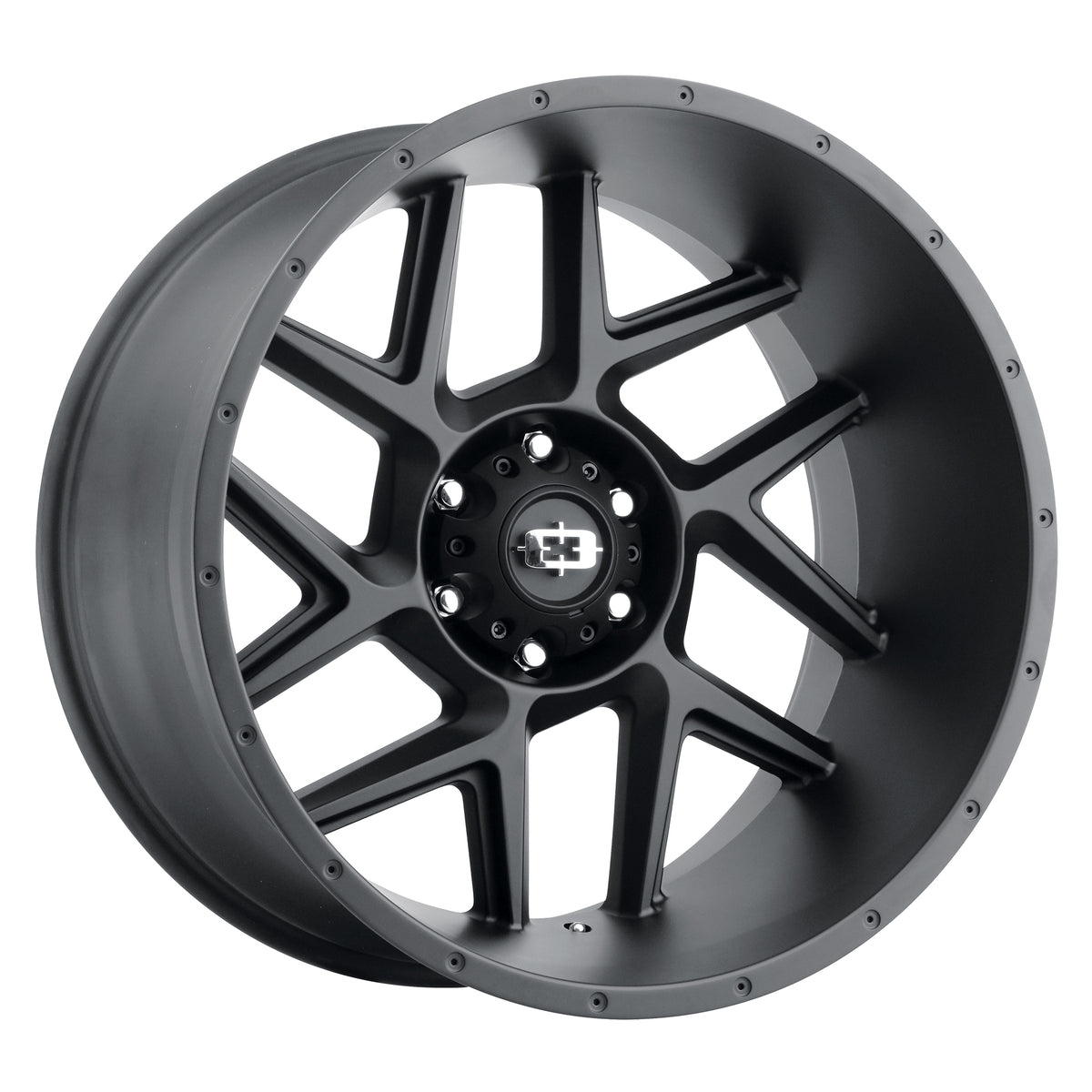 20x10 Vision 360 Silver Satin Black Wheel 5x5 (-25mm)