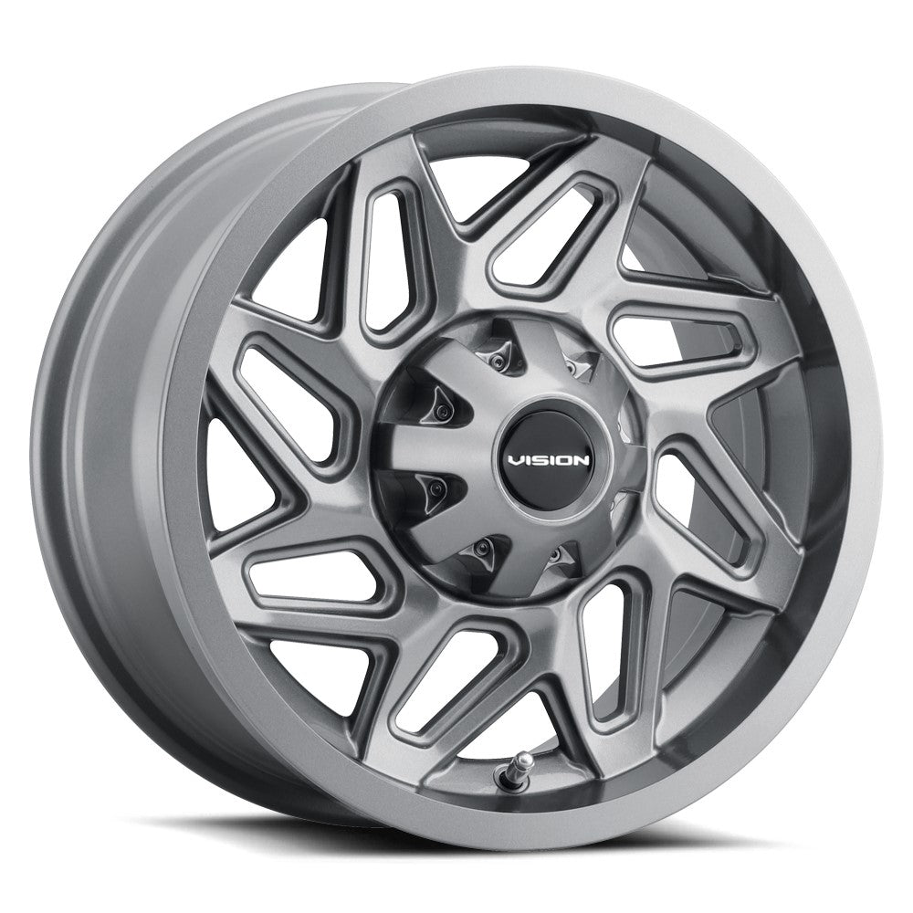 15x7 Vision ATV/UTV 361 Spyder UTV Gunmetal Wheel 4x156 (38.1mm)