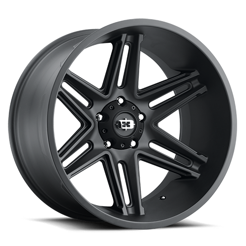 22x12 Vision 363 Razor Satin Black Wheel 6x135 (-51mm)