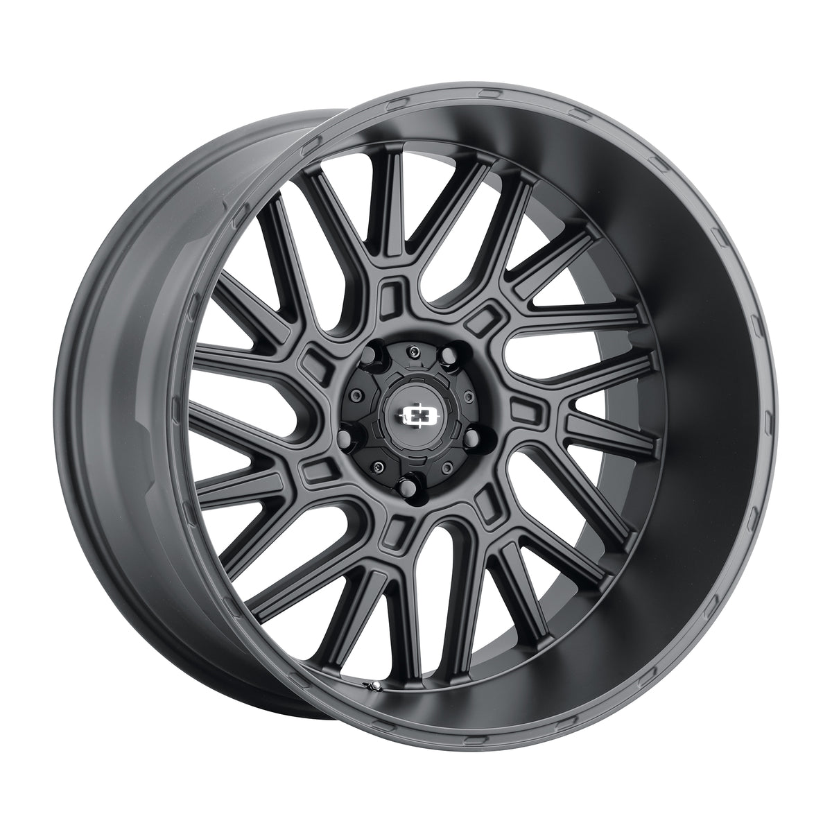 22x12 Vision 404 Brawl Satin Black Wheel 5x5.5 (-51mm)