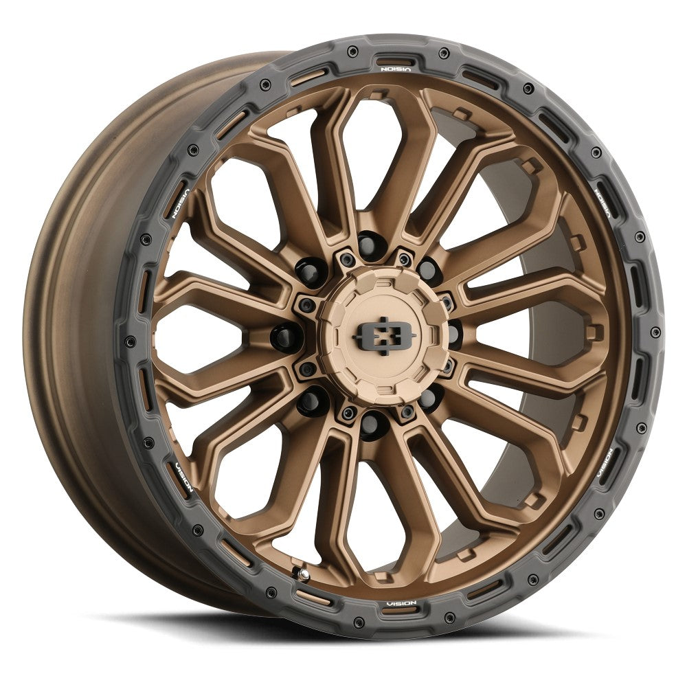 20x10 Vision 405 Korupt Satin Bronze Wheel 8x6.5 (-25mm)