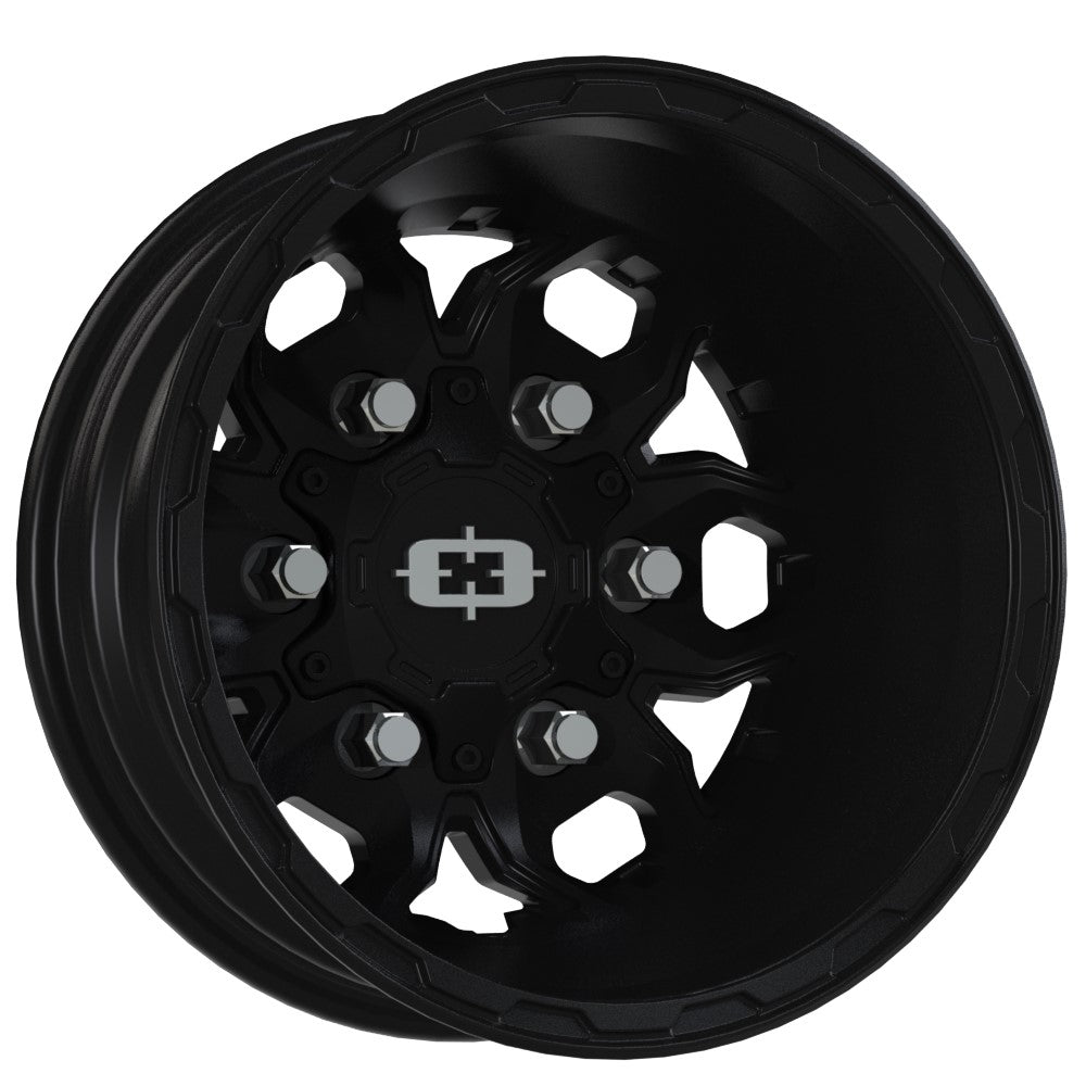 16x6 Vision 410 Korupt DUALLY REAR Satin Black Wheel 6x180 (-130mm)