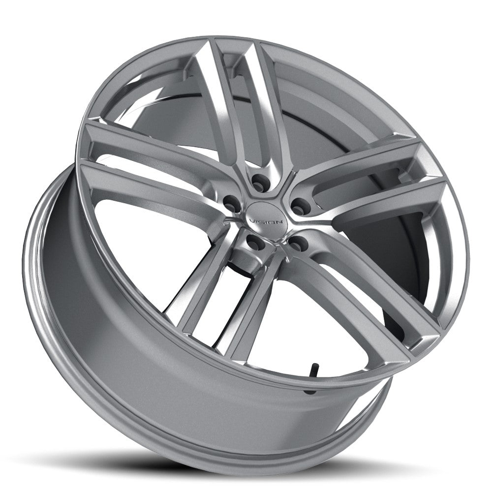 20x9 Vision 475 Clutch Hyper Silver Wheel 5x120 (35mm)