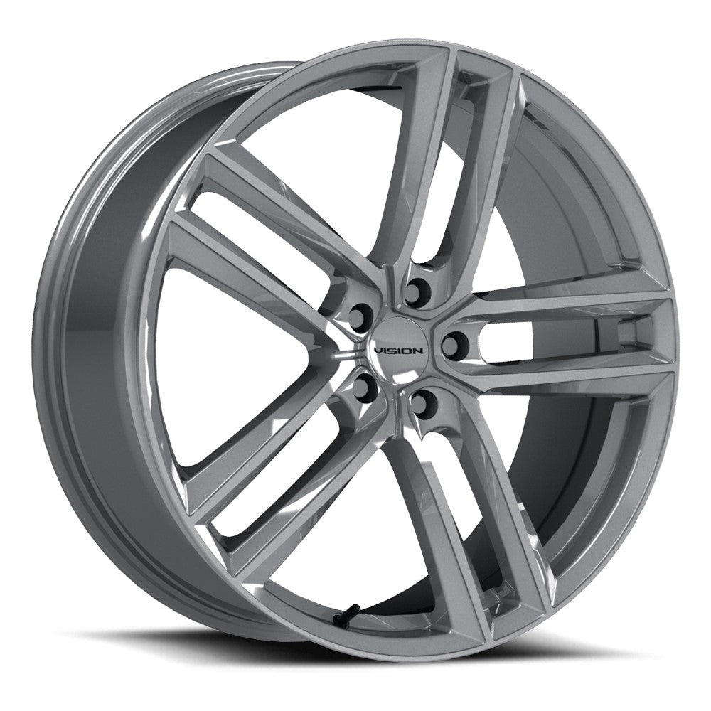 22x9 Vision 475 Clutch Hyper Silver Wheel 5x4.5 (38mm)