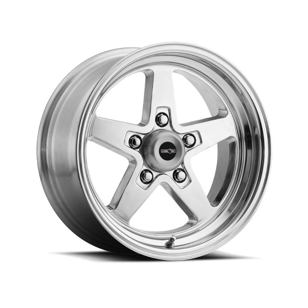 15x4 Vision 521 Sport Star Polished Wheel 4x4.25 (-19mm)