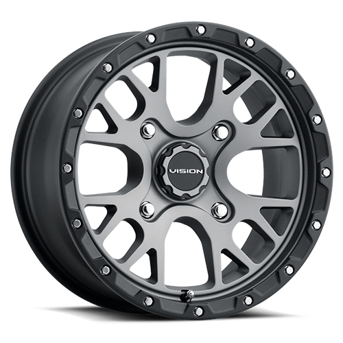 14x7 Vision 545 Rocker Satin Grey UTV Wheel 4x110 (38mm)