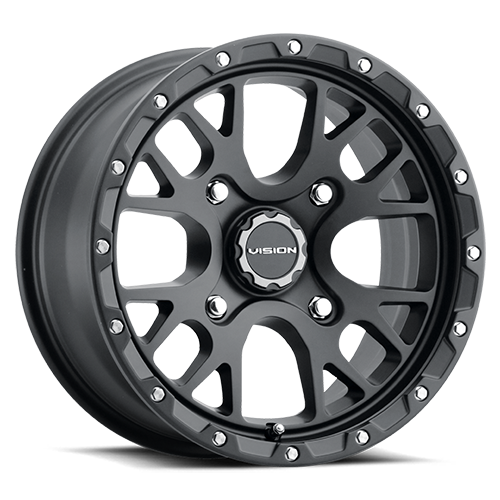 14x7 Vision 545 Rocker Satin Black UTV Wheel 4x110 (38mm)