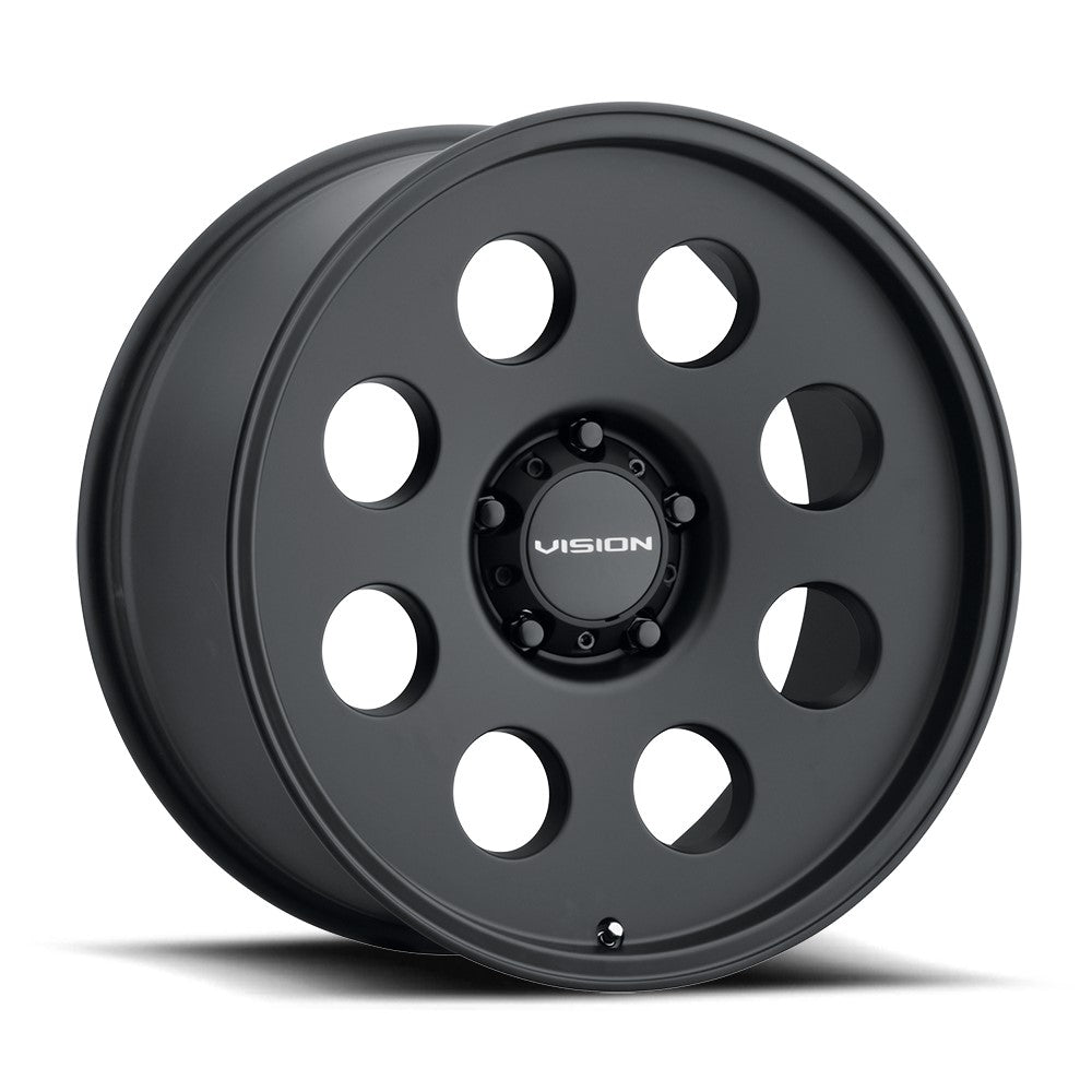 16x8 Vision 56 Midway Satin Black Wheel 5x5.5 (0mm)