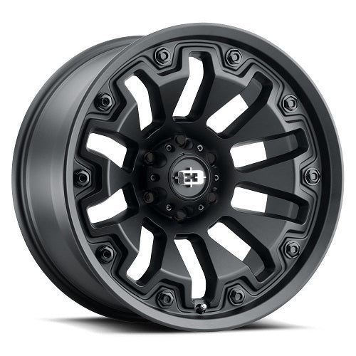20x10 Vision Off-Road 362 Armor Satin Black Wheel 6x5.5 (-25mm)