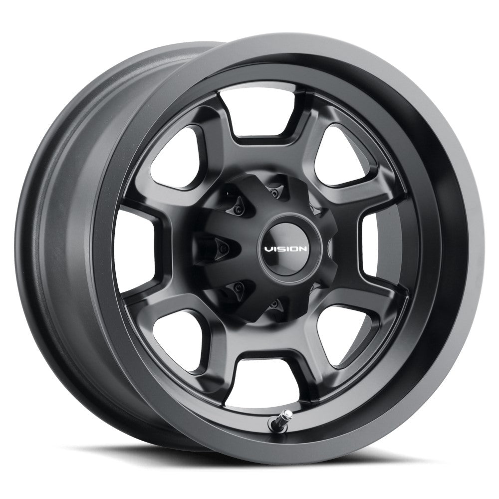 14x7 Vision ATV/UTV 415 Bomb UTV Matte Black Wheel 4x156 (38.1mm)