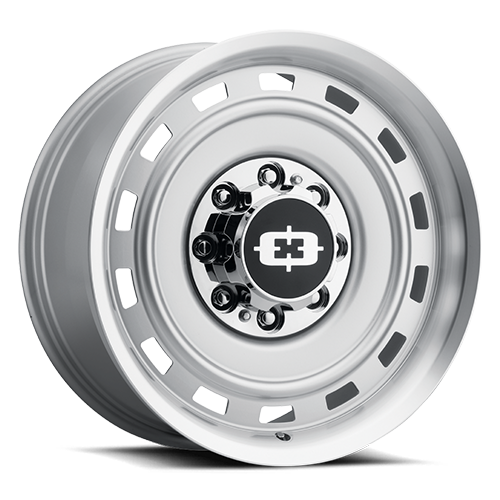 20x10 American Muscle 54 Cheyenne Silver Machined Lip Wheel 8x180 (-25mm)