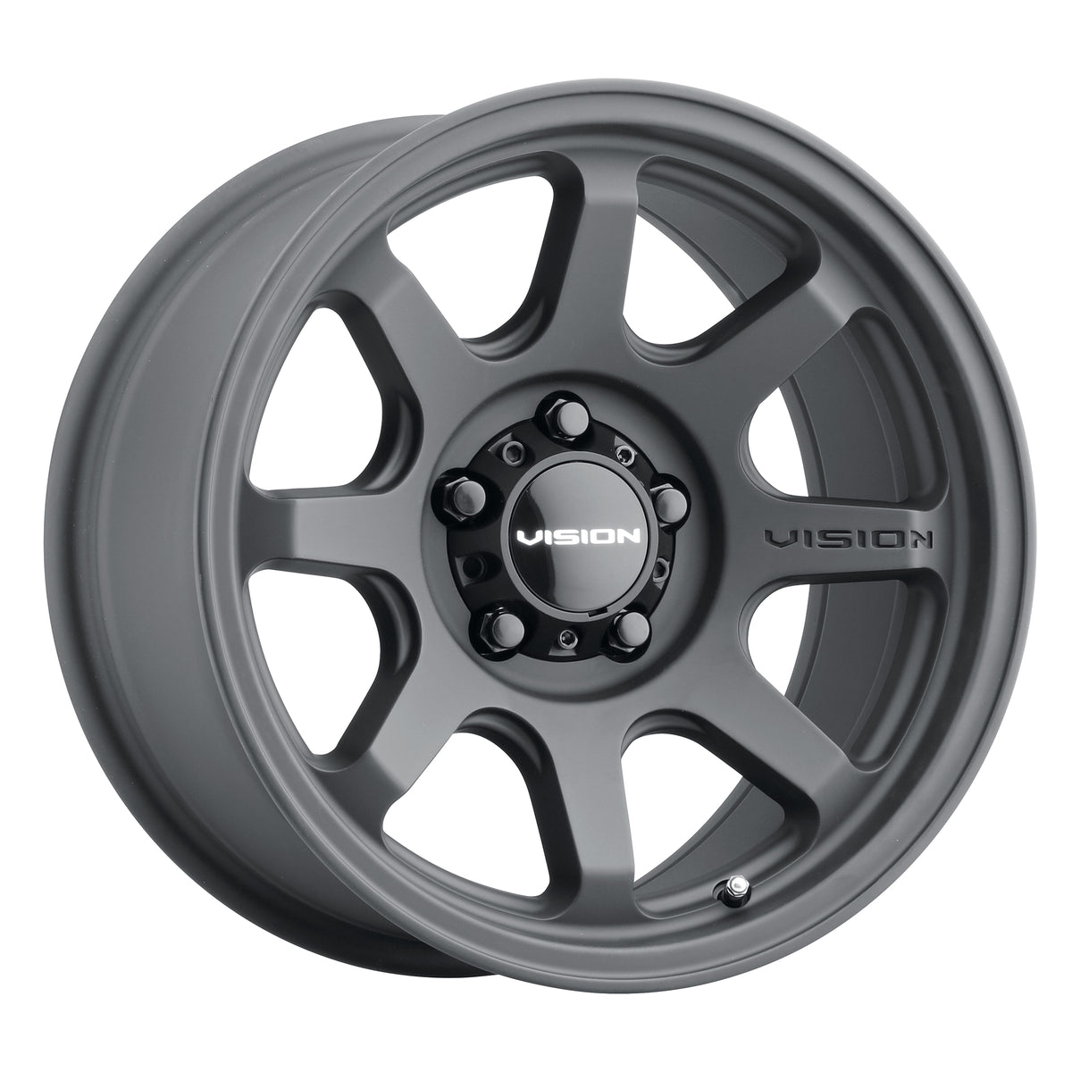 17x9 Vision 351 Flow Satin Black Wheel 5x5 (-12mm)