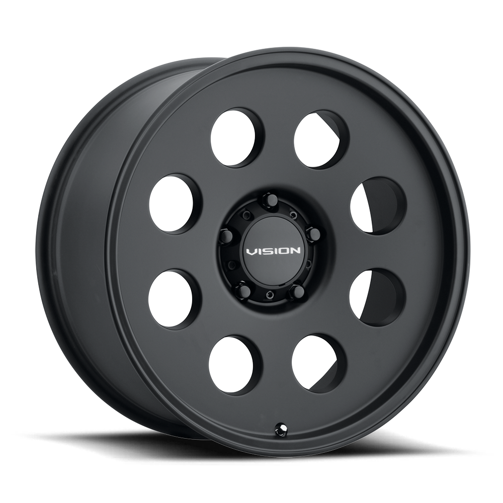 16x8 Vision 56 Midway Satin Black Wheel 5x5 (0mm)