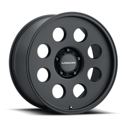 18x9 Vision 56 Midway Satin Black Wheel 5x5 (-12mm)