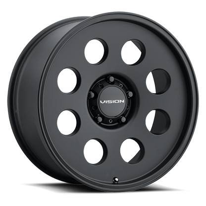 18x9 Vision 56 Midway Satin Black Wheel 5x5 (-12mm)