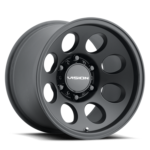 15x8 Vision 56 Midway Satin Black Wheel 6x5.5 (-19mm)