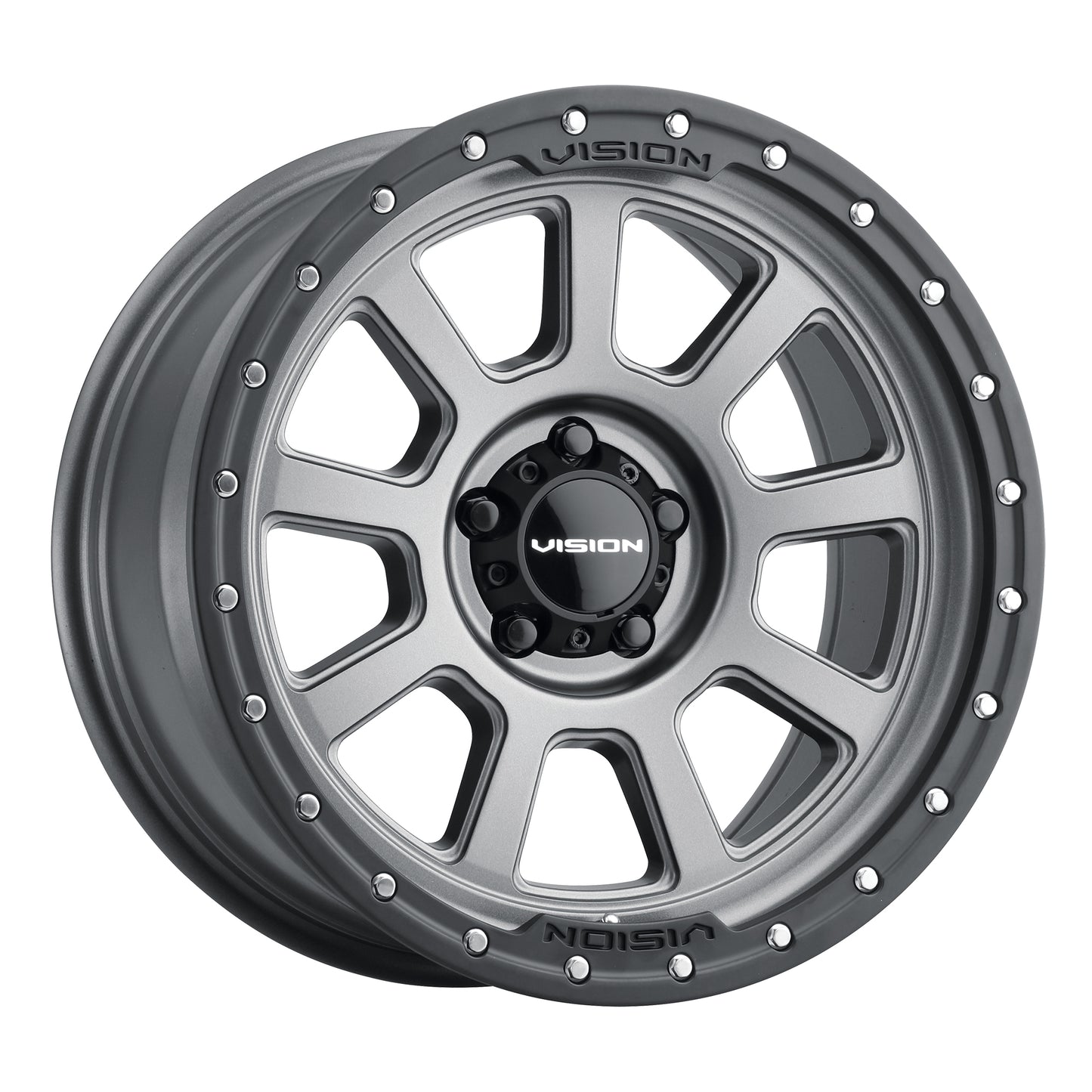 20x9 Vision 350 Ojos Satin Grey Wheel 5x5.5 (12mm)