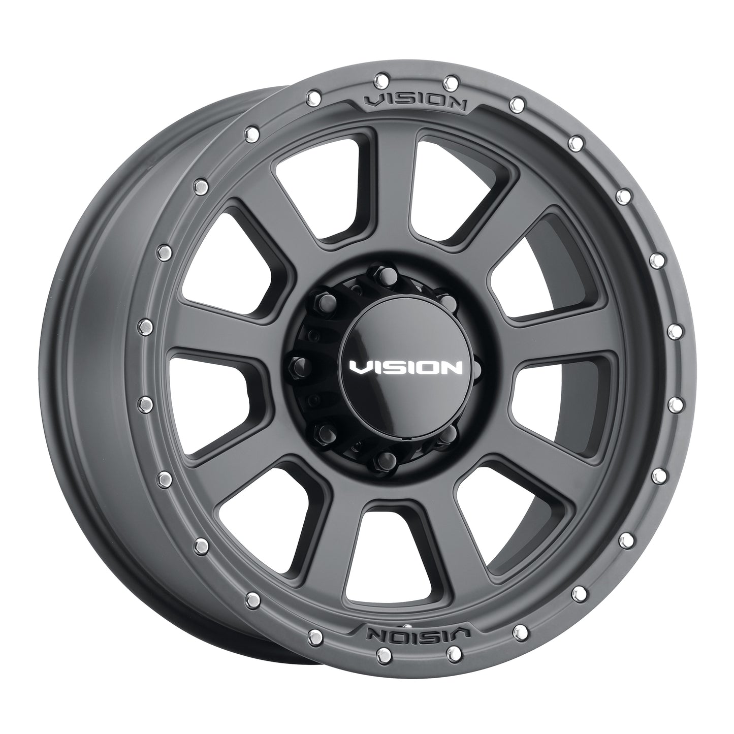 17x9 Vision 350 Ojos Satin Black Wheel 8x170 (12mm)
