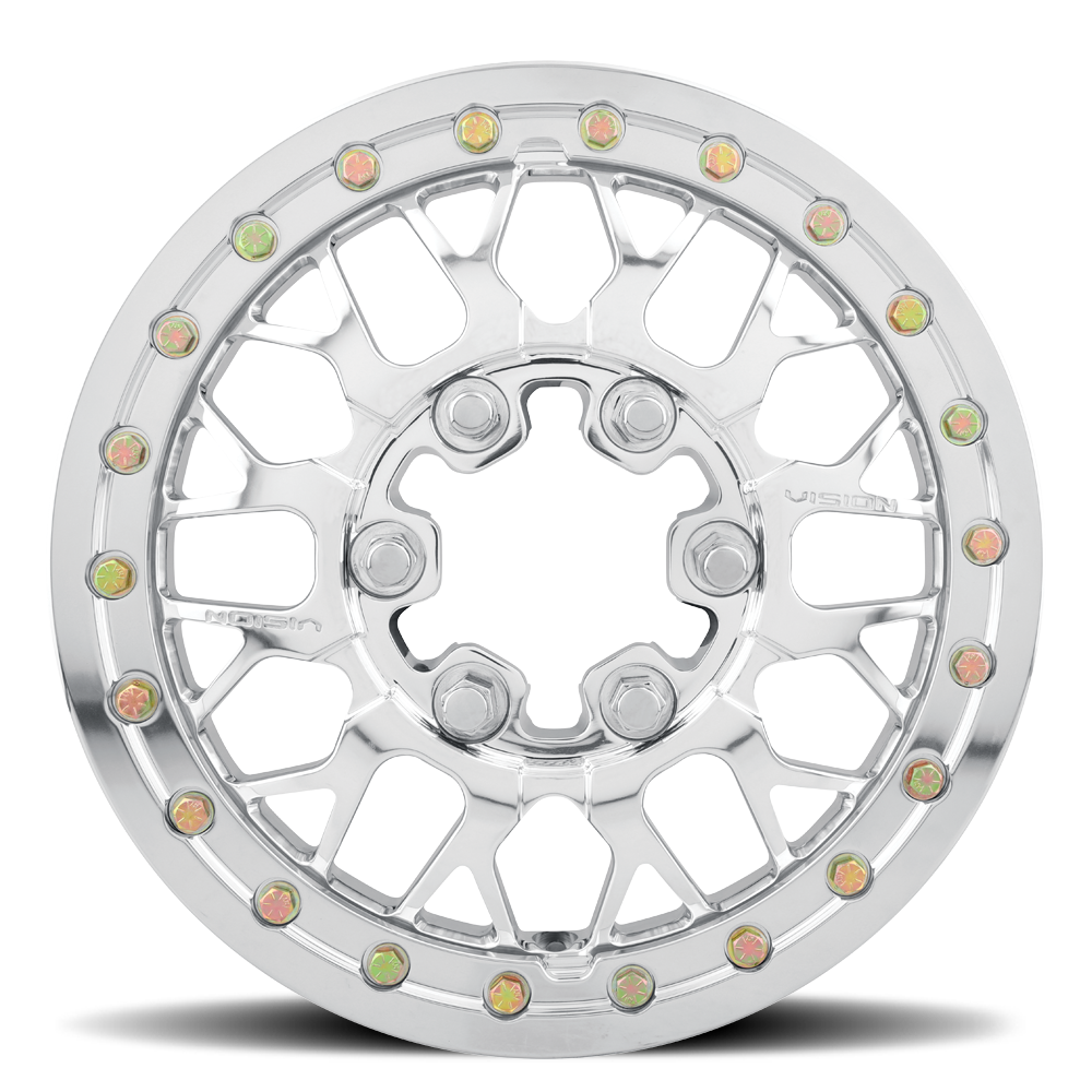 15x6 Vision 346 Storm Polished FORGED UTV BEADLOCK Wheel 6x5.5 (50.6mm)