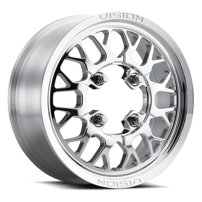 15x6 Vision 346 Storm Polished FORGED UTV Wheel 4x156 (50.6mm)