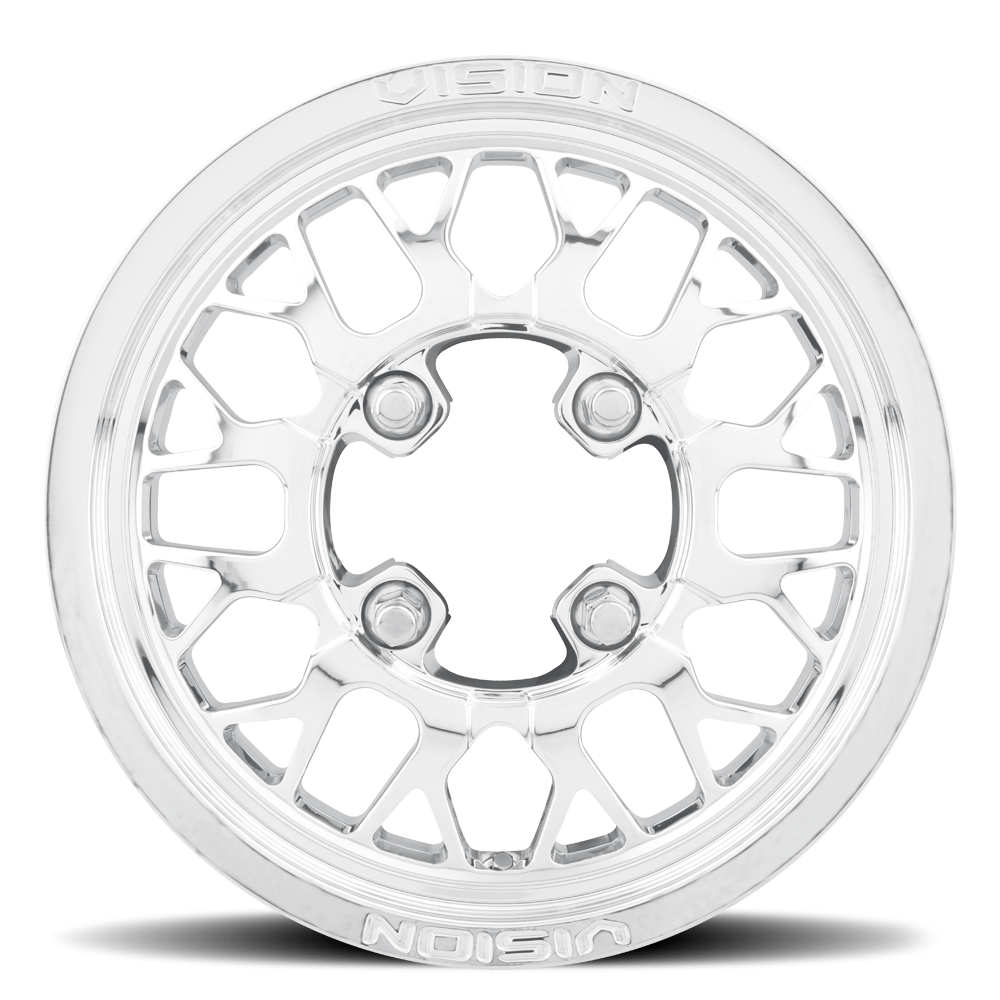 15x6 Vision 346 Storm Polished FORGED UTV Wheel 4x156 (50.6mm)
