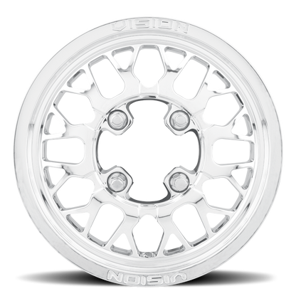 15x7 Vision 346 Storm Polished FORGED UTV Wheel 4x137 (38mm)