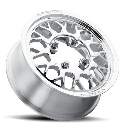 15x7 Vision 346 Storm Polished FORGED UTV Wheel 4x156 (38mm)