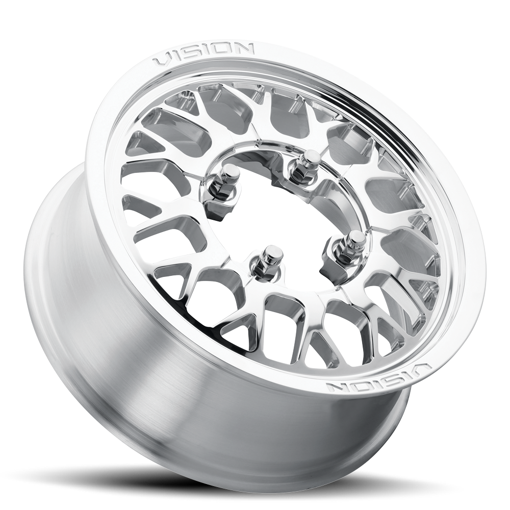 15x7 Vision 346 Storm Polished FORGED UTV Wheel 4x137 (38mm)