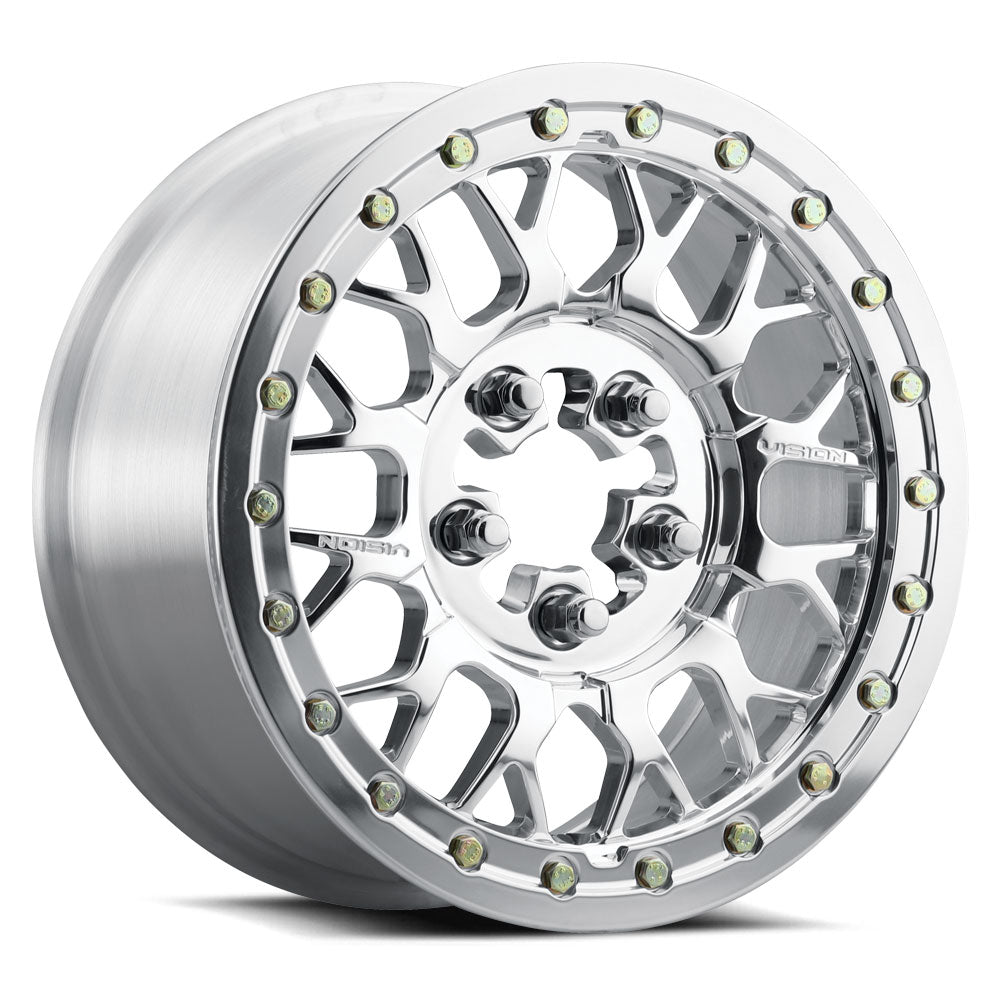 15x6 Vision 346 Storm Polished FORGED UTV BEADLOCK Wheel 4x137 (50.6mm)