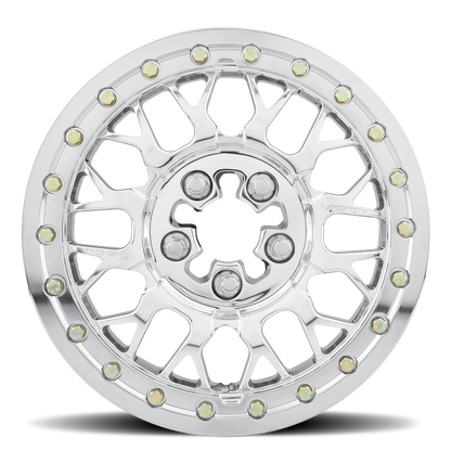 15x6 Vision 346 Storm Polished FORGED UTV M8 BEADLOCK Wheel 4x137 (50.6mm)