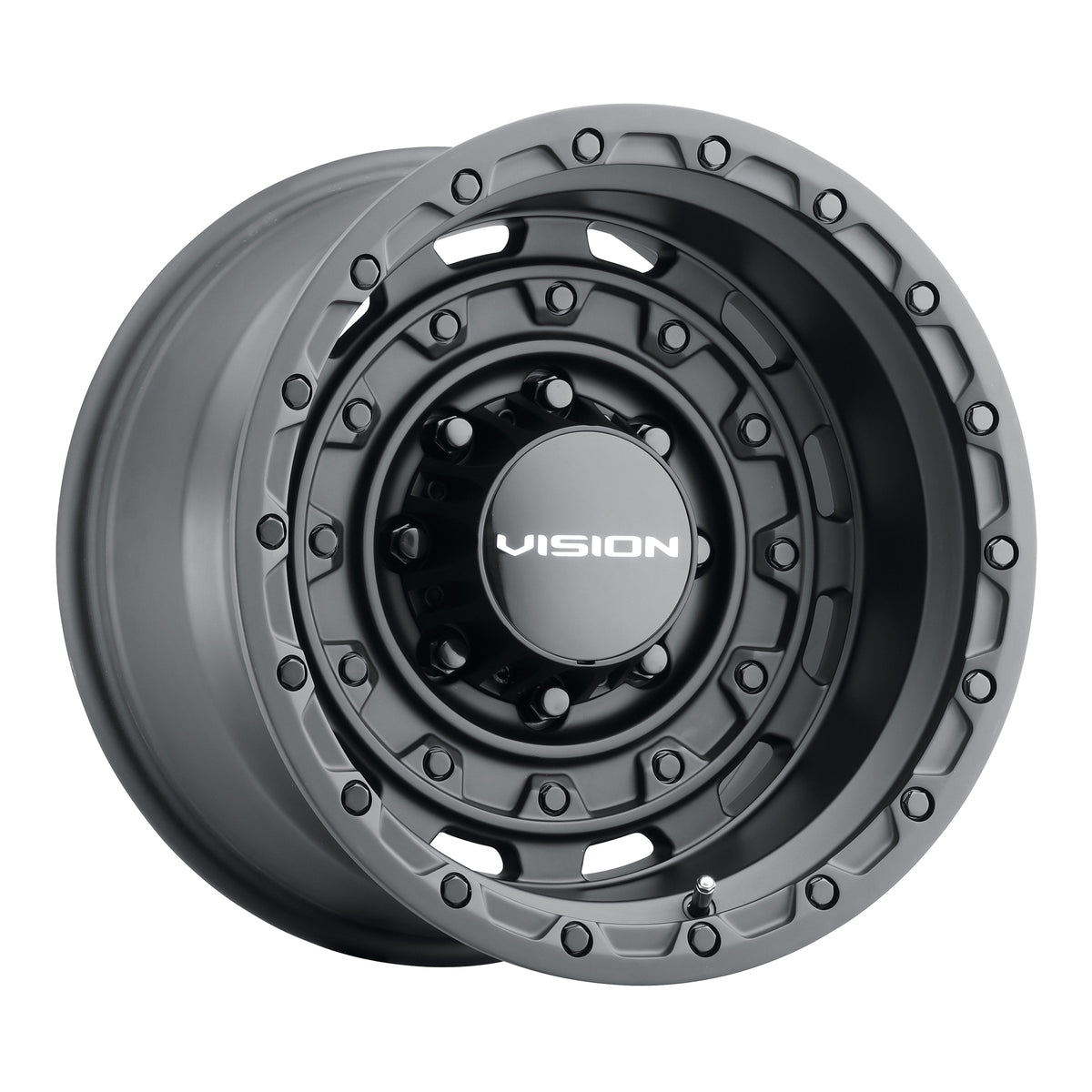 20x9.5 Vision 403 Tactical Satin Black Wheel 8x180 (-18mm)