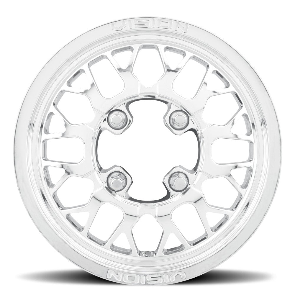15x10 Vision ATV/UTV 346 Storm Polished Wheel 4x156 (0mm)